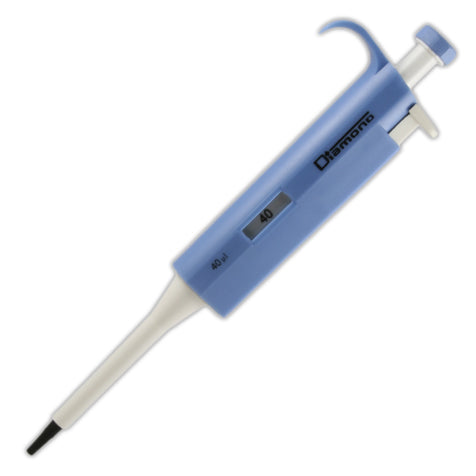 Globe Scientific 3302-40 Pipette Diamond Fixed Volume 40uL Blue
