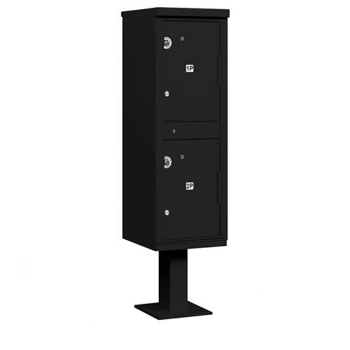 Mailboxes 3302BLK-U Salsbury Outdoor Parcel Locker with 2 Compartments in Black with USPS Access - Type I