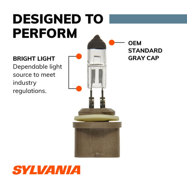 Sylvania Automotive 33089 Sylvania 880 Basic Fog Bulb, Pack Of 1