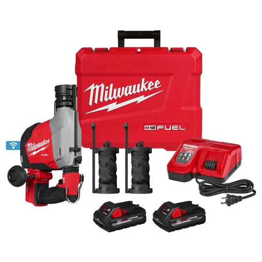Milwaukee Tool 3311-22 M18 FUEL™ Overhead Rotary Hammer w/ Integrated Dust Extraction, 1 EA