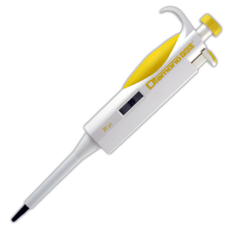 Globe Scientific 3312-20 Pipette Diamond PRO Fixed Volume 20uL Yellow