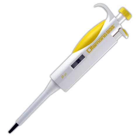Globe Scientific 3312-25 Pipette Diamond PRO Fixed Volume 25uL Yellow