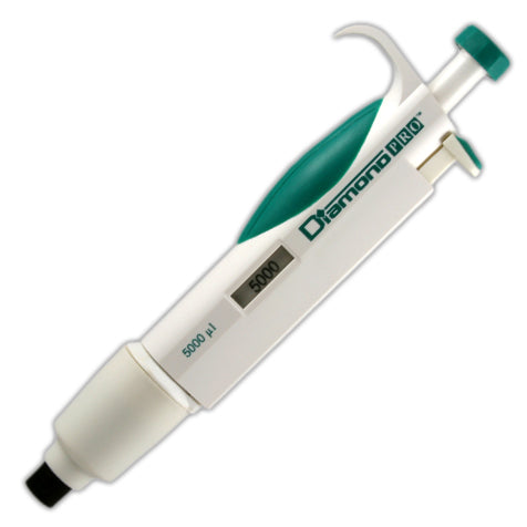 Globe Scientific 3312-5000 Pipette Diamond PRO Fixed Volume 5000uL (5mL) Light Green