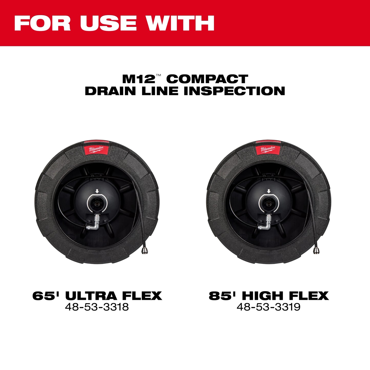 Milwaukee Tool 3318-20 M12 Compact Drain Line Inspection Powered Base, 1 EA