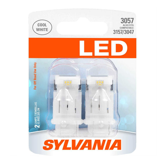 Sylvania Automotive 33386 Sylvania 3057 White Syl Led Mini Bulb, 2 Pack