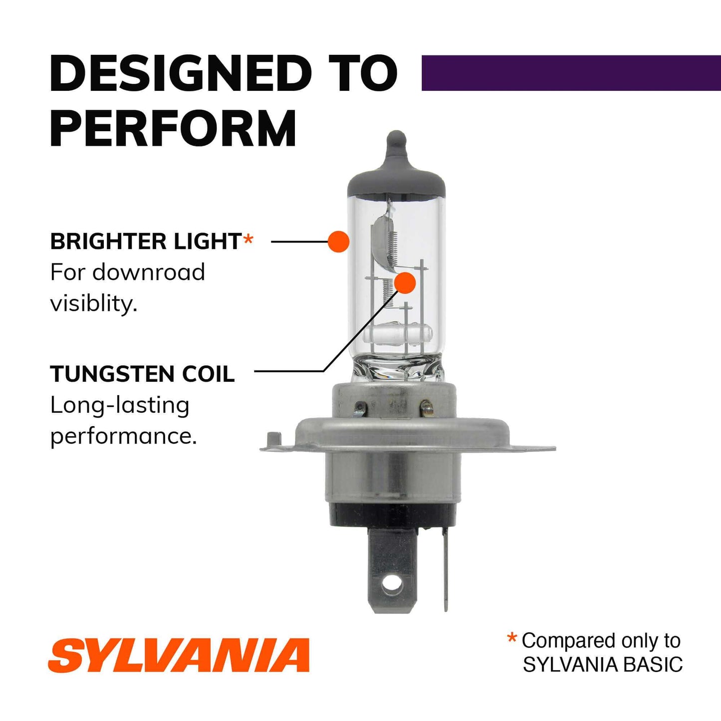 Sylvania Automotive 33442 Sylvania 9003 Xtravision Halogen Headlight Bulb, 1 Pack