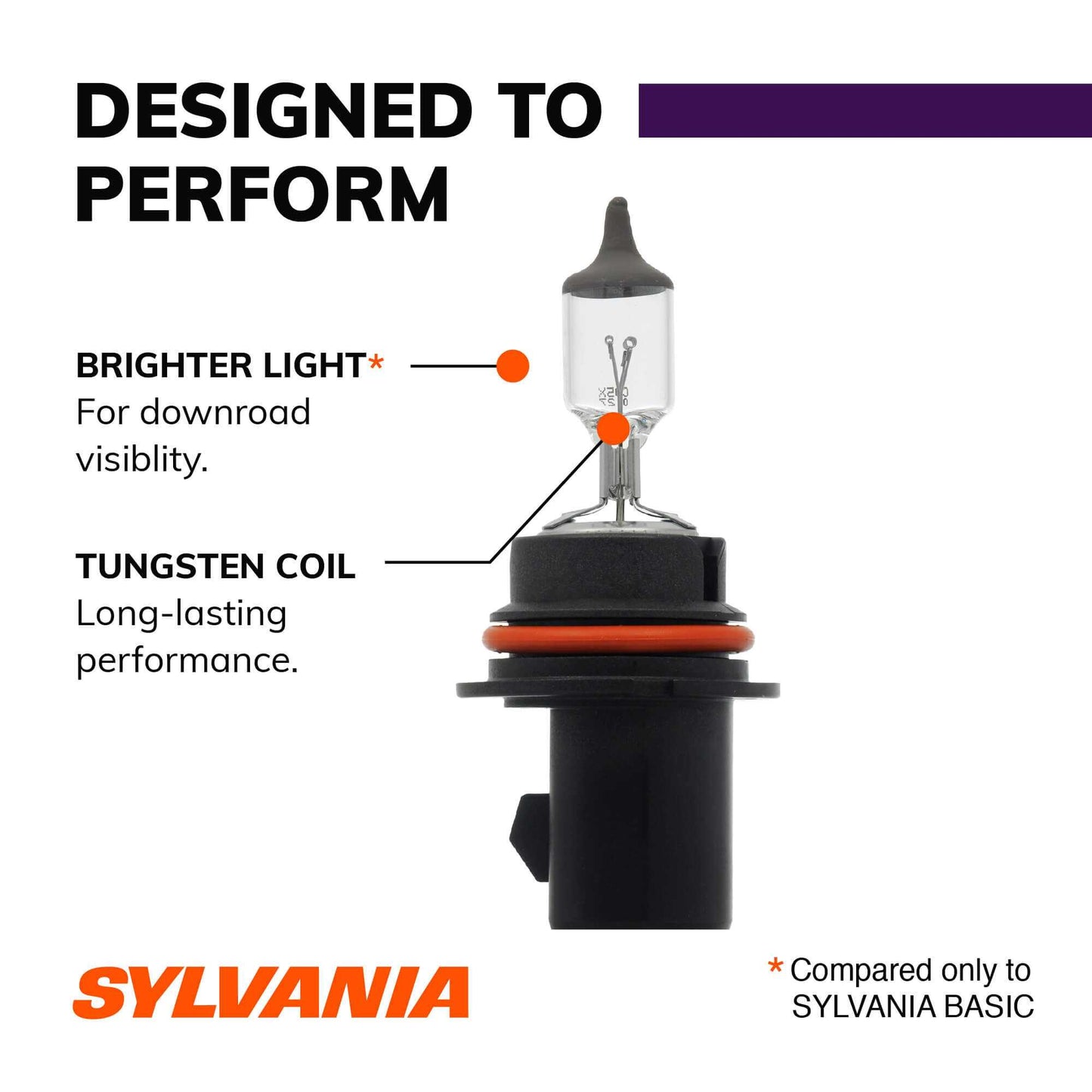 Sylvania Automotive 33443 Sylvania 9004 Xtravision Halogen Headlight Bulb, 1 Pack