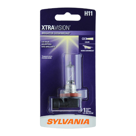 Sylvania H11 Xtravision Halogen Headlight Bulb, 1 Pack