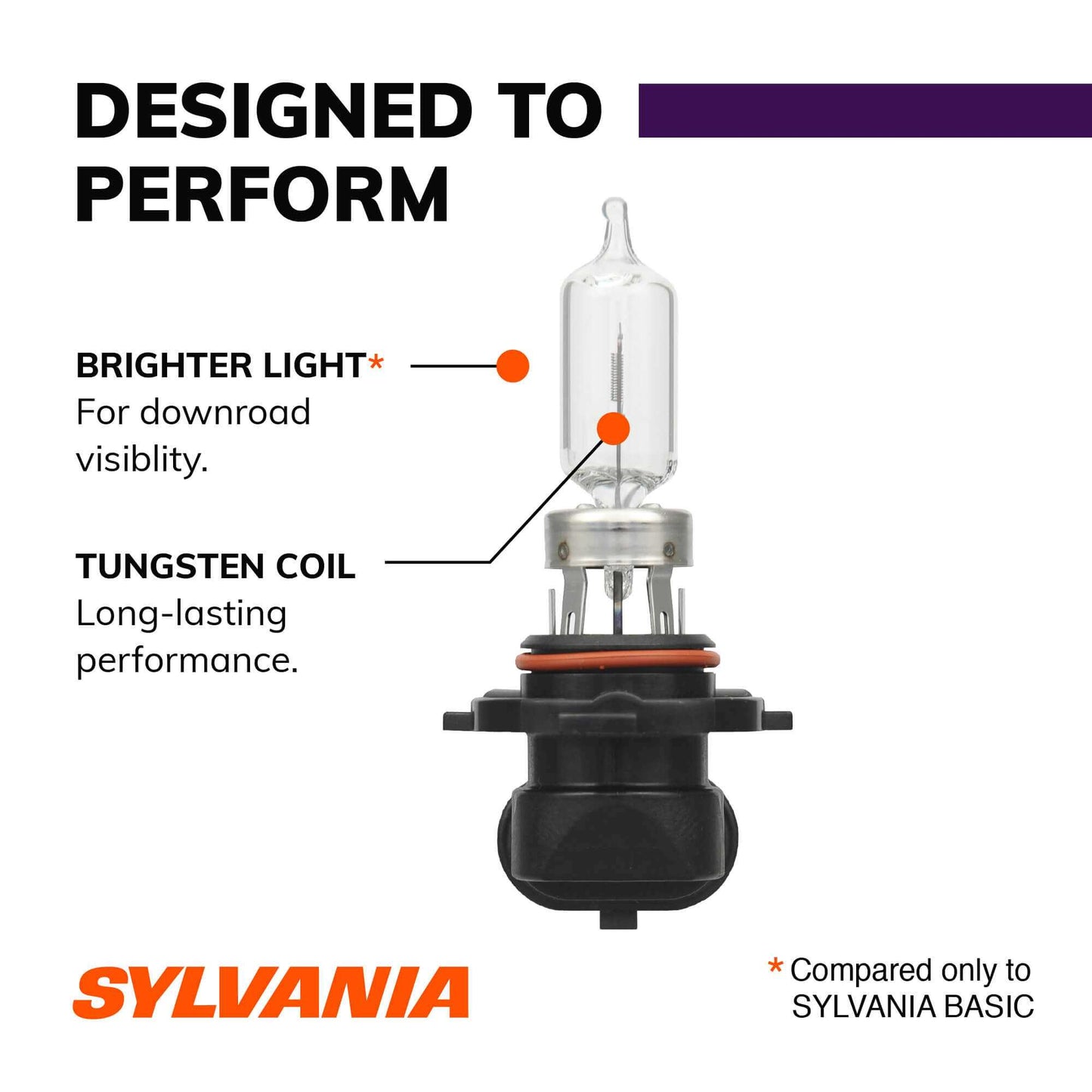 Sylvania Automotive 33468 Sylvania 9005 Xtravision Halogen Headlight Bulb, 2 Pack