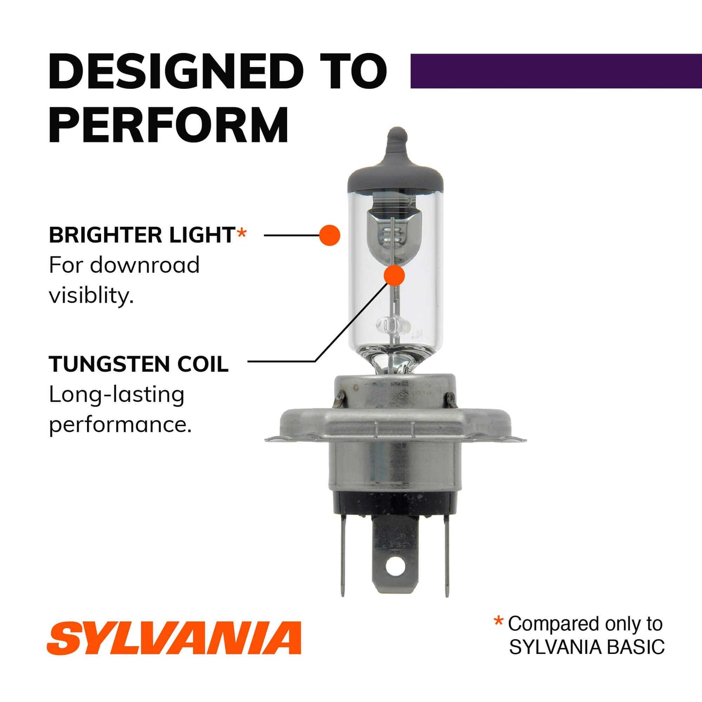 Sylvania Automotive 33472 Sylvania 9003 Xtravision Halogen Headlight Bulb, 2 Pack