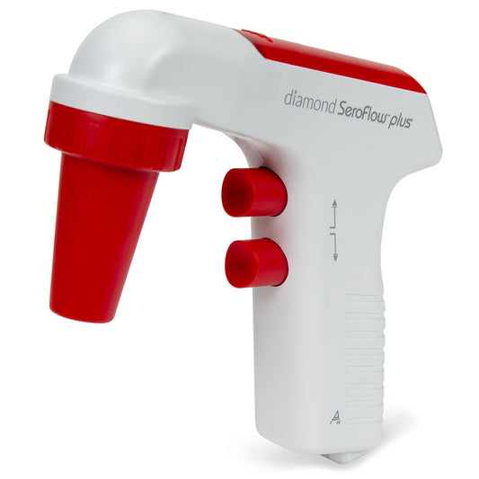 Globe Scientific 3387 Motorized Serological Pipette Controller Diamond SeroFlow Plus Rechargeable 120v 60Hz with US Plug