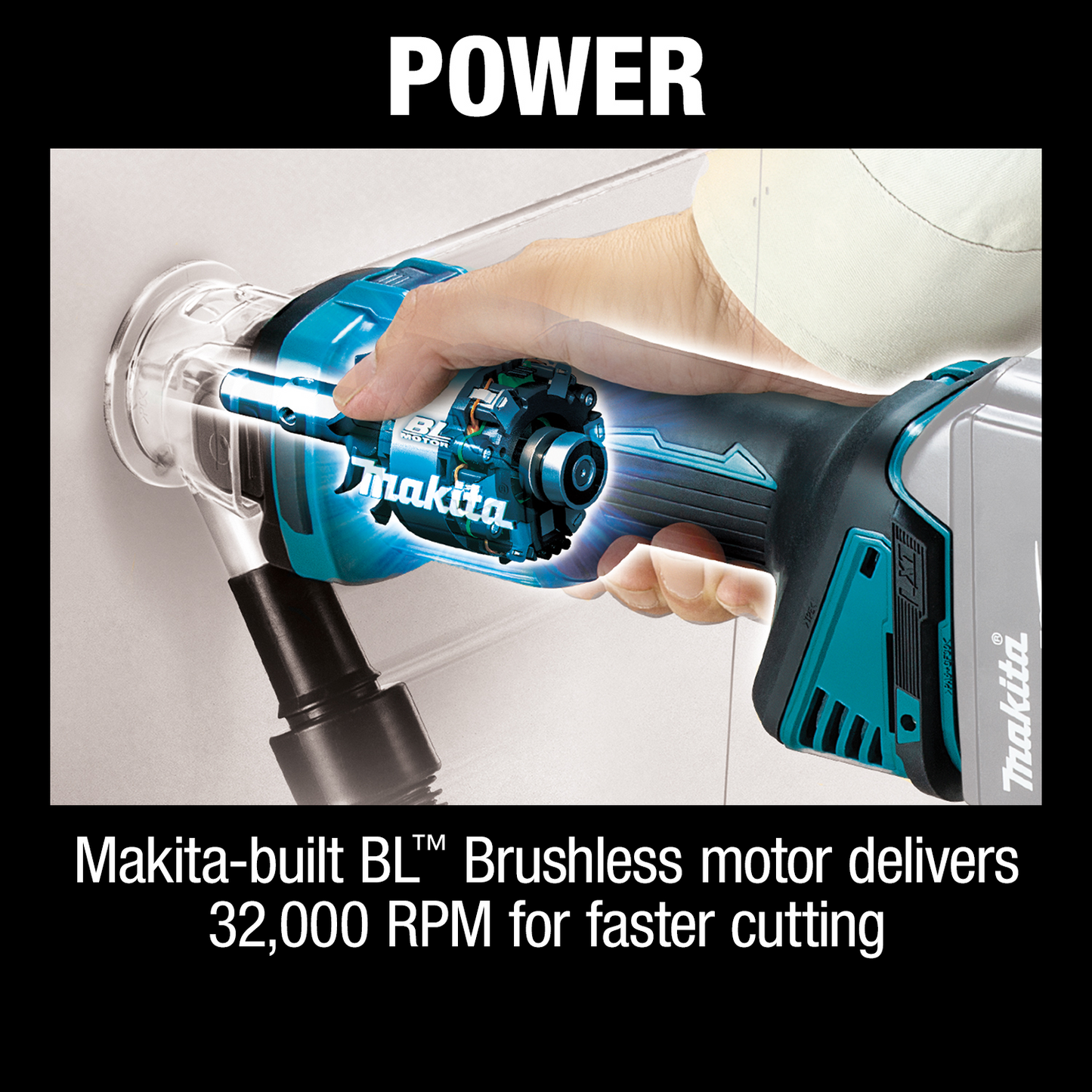 Makita XOC02Z 18V LXT® Lithium‘Ion Brushless Cordless Cut‘Out Tool, AWS® Capable, Tool Only