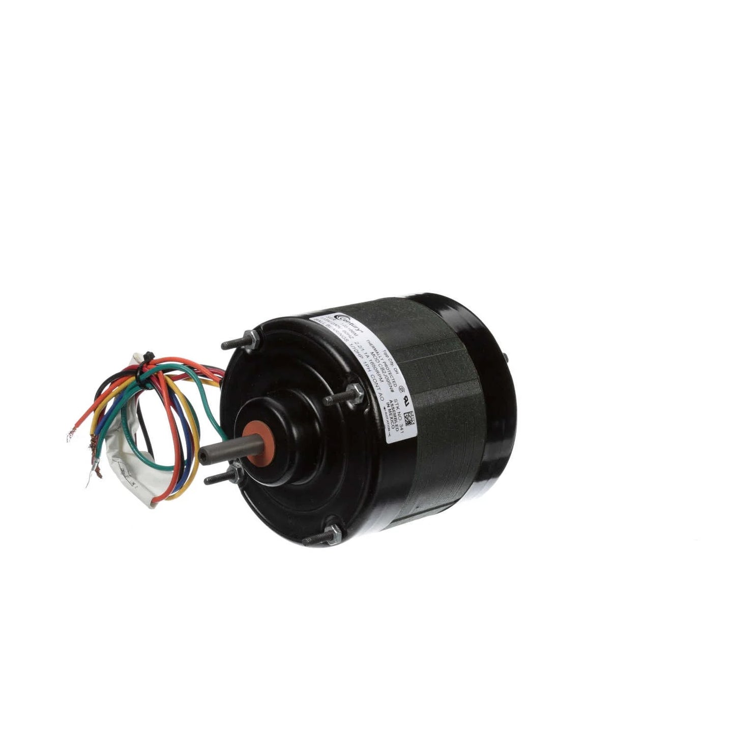 Century Fan Coil & Air Conditioner Motor, 1/10 HP, 1 Ph, 60 Hz, 115/230 V, 1650 RPM, 1 Speed, 4.4" Diameter, OPEN - 341