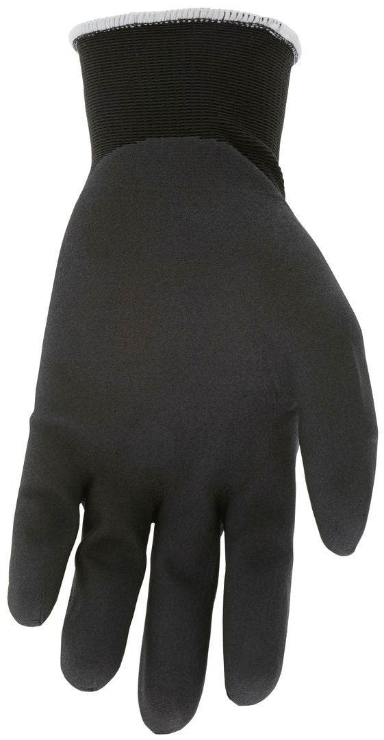MCR SAFETY N96793M Ninja Bnf 15 Ga  Gray Nylon/Spandex Shell  Blk B (12 PR)