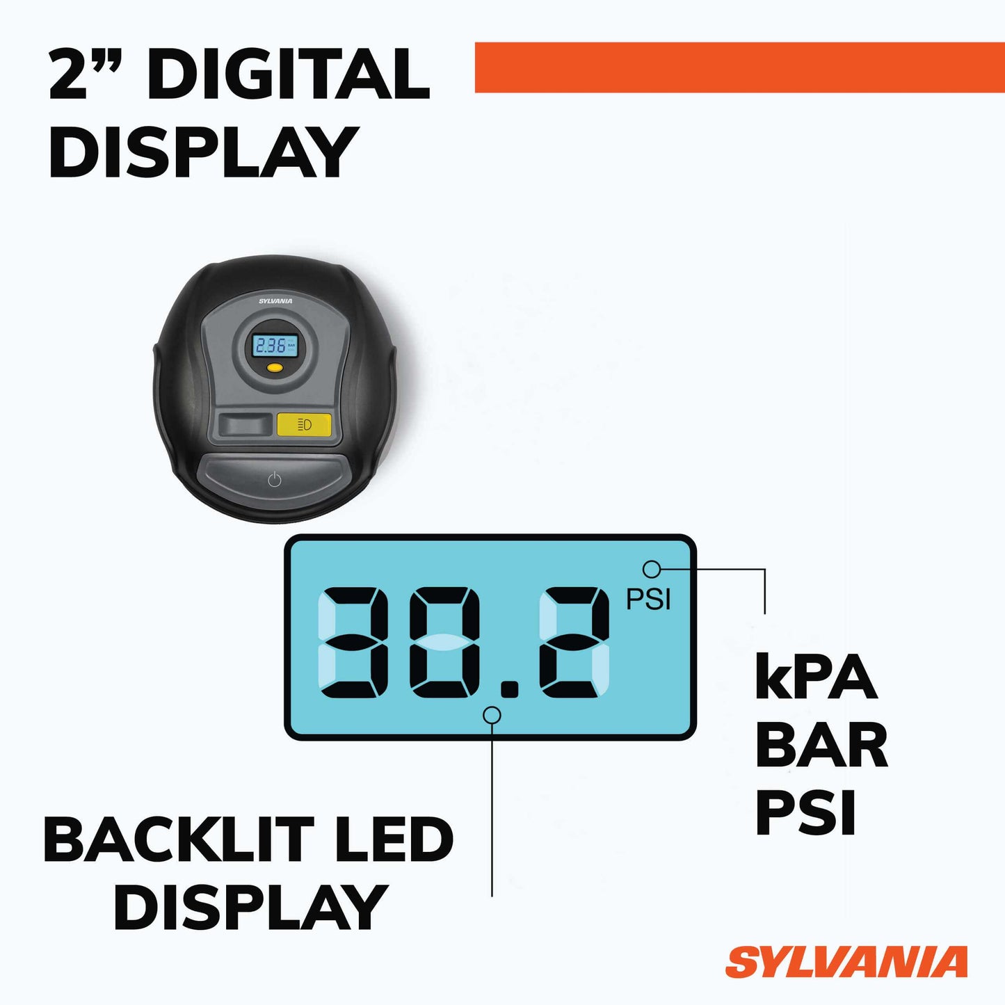 Sylvania Automotive 34160 Sylvania Plus Portable Tire Inflator