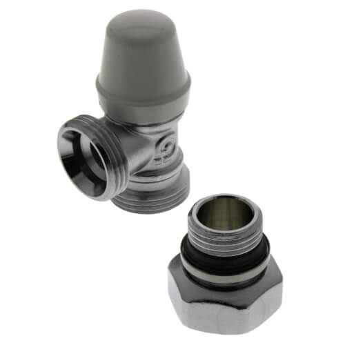 Caleffi 342452 Elbow Lockshield 1/2"M x 3/4"M