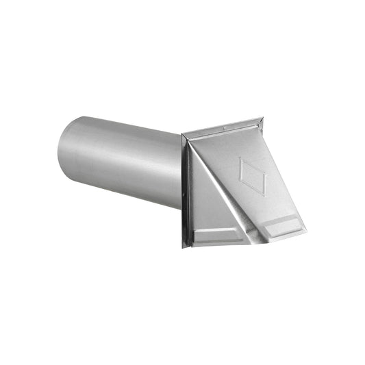 Lambro 3440G 4 Inch Galvanized Steel Exhaust Wall Hood Vent – 11 Inch Pipe