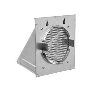 Lambro 3440GNDSNT 4 Inch Galvanized Steel Wall Fresh Air Intake Vent – Screen (No Damper)