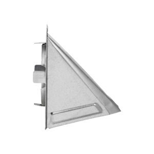 Lambro 3440GNT 4 Inch Galvanized Steel Wall Exhaust Hood Dryer Vent – Damper – Flush Mount