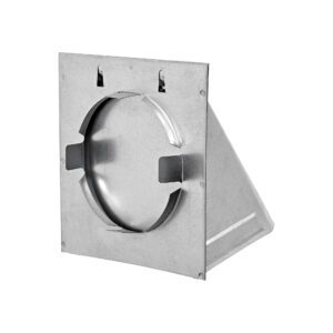 Lambro 3440GNT 4 Inch Galvanized Steel Wall Exhaust Hood Dryer Vent – Damper – Flush Mount