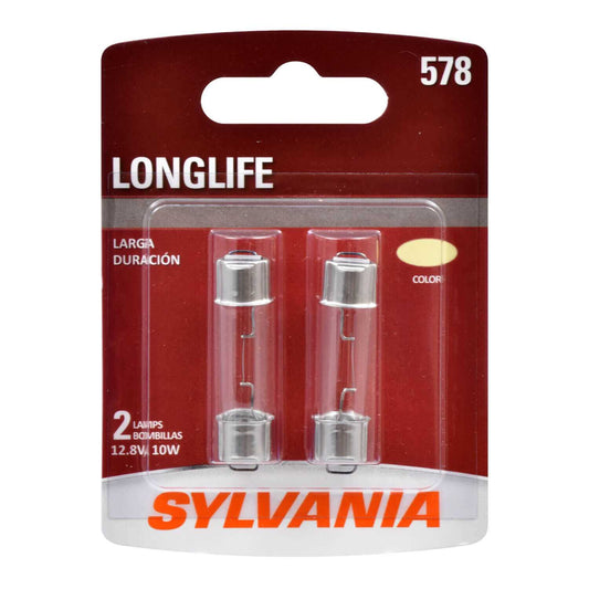 Sylvania Automotive 34480 Sylvania 578 Long Life Mini Bulb, 2 Pack