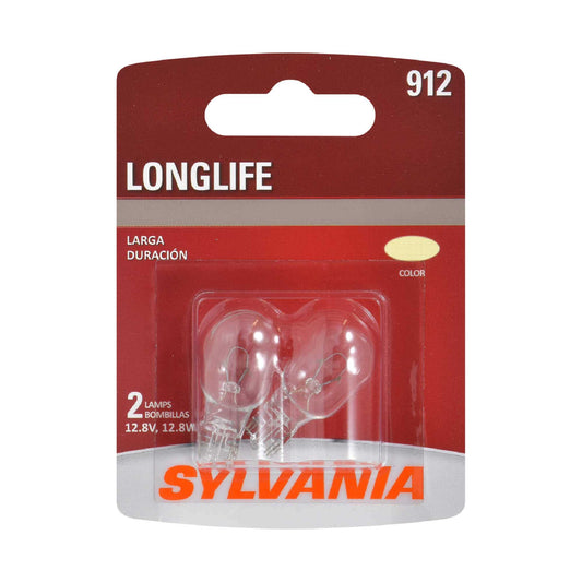 Sylvania Automotive 34485 Sylvania 912 Long Life Mini Bulb, 2 Pack