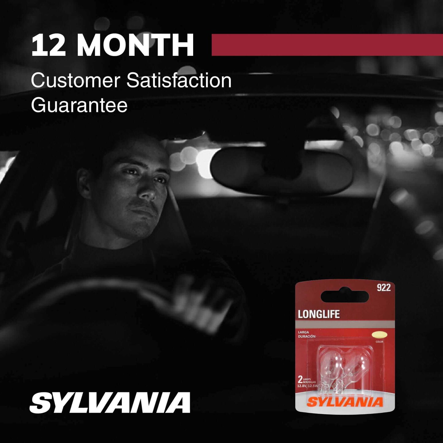 Sylvania Automotive 34490 Sylvania 922 Long Life Mini Bulb, 2 Pack