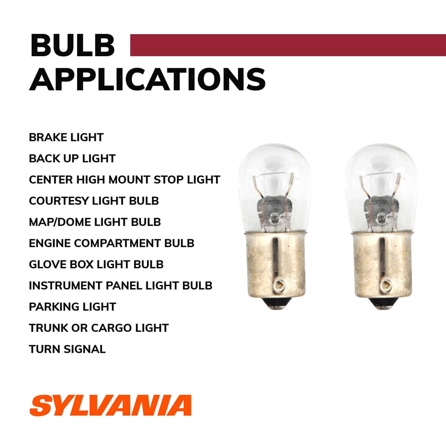 Sylvania Automotive 34493 Sylvania 1129 Long Life Mini Bulb, 2 Pack
