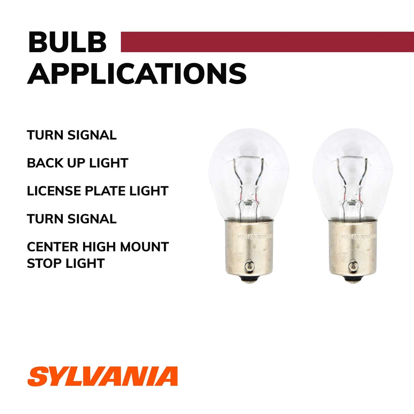 Sylvania Automotive 34496 Sylvania 1156 Long Life Mini Bulb, 2 Pack