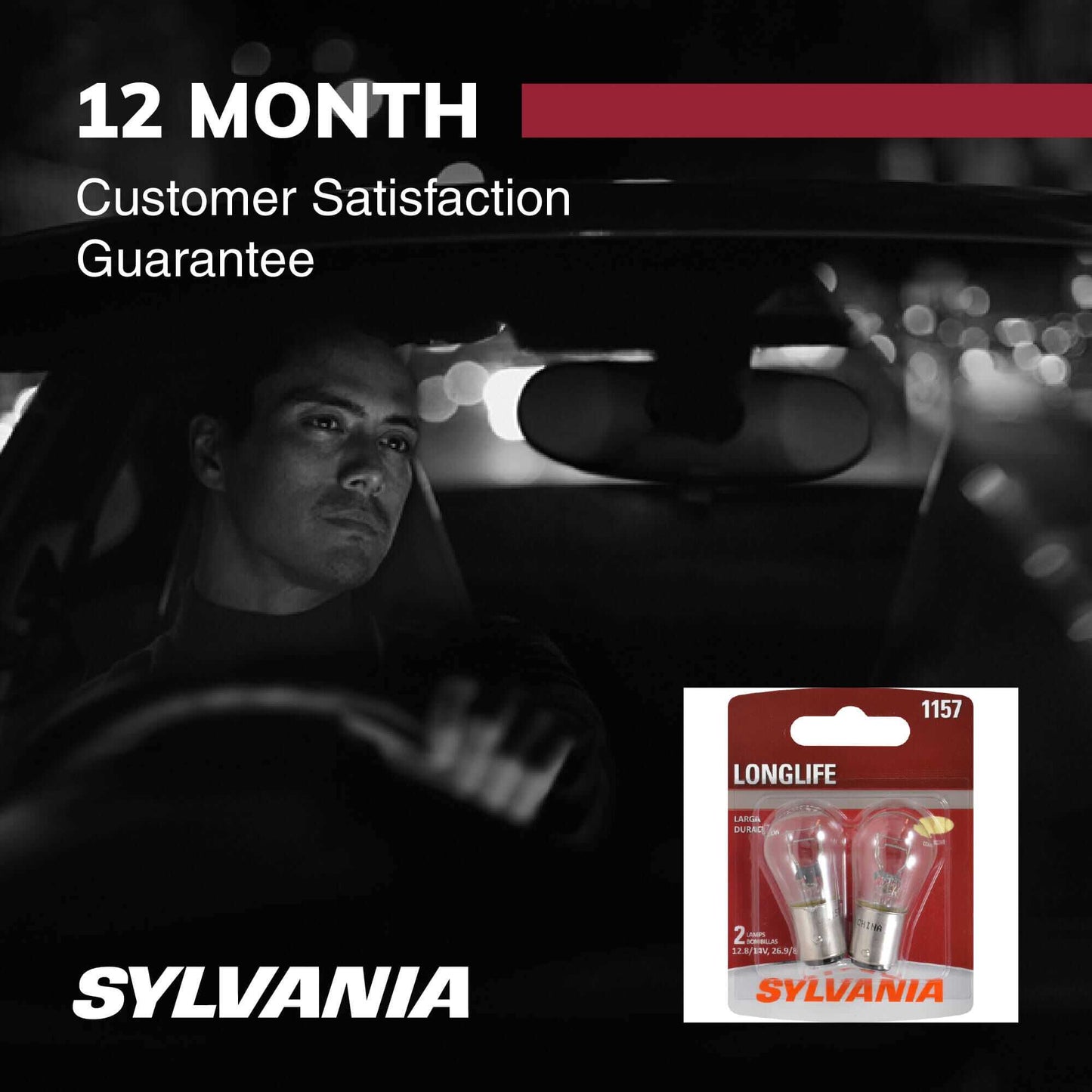 Sylvania Automotive 34497 Sylvania 1157 Long Life Mini Bulb, 2 Pack