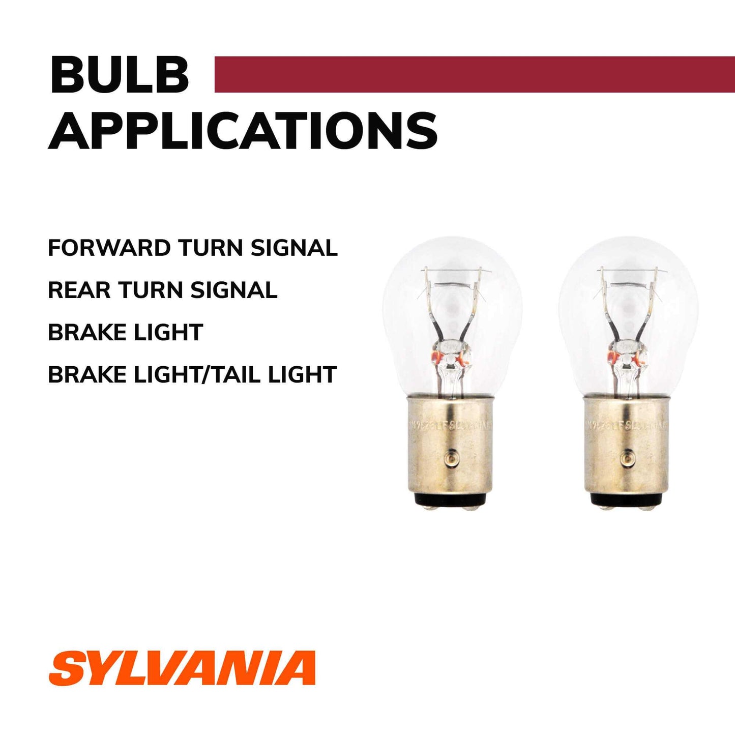 Sylvania Automotive 34497 Sylvania 1157 Long Life Mini Bulb, 2 Pack