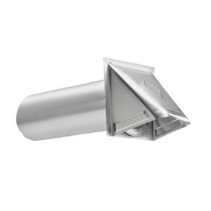 Lambro 344S 4 Inch Aluminum Exhaust Wall Hood Vent – 11 Inch Pipe (Retail)