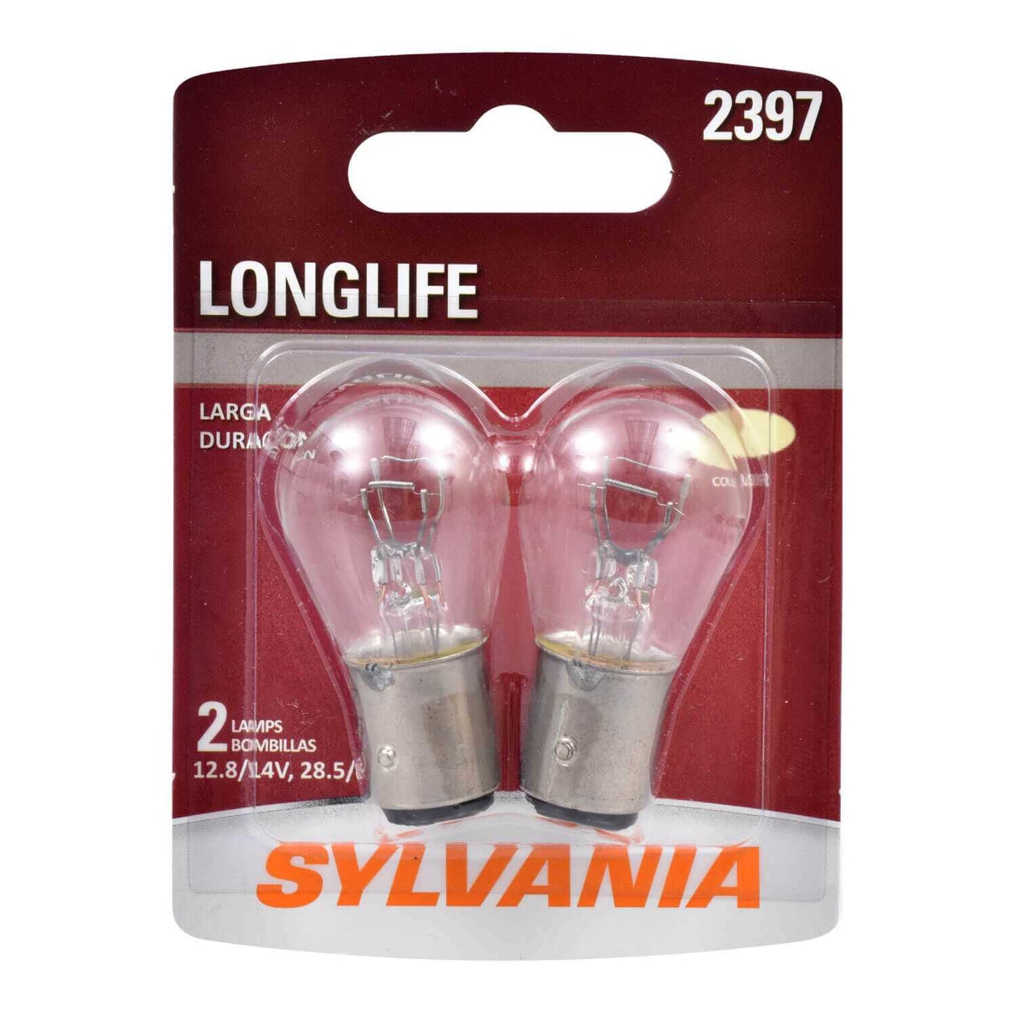 Sylvania Automotive 34510 Sylvania 2397 Long Life Mini Bulb, 2 Pack