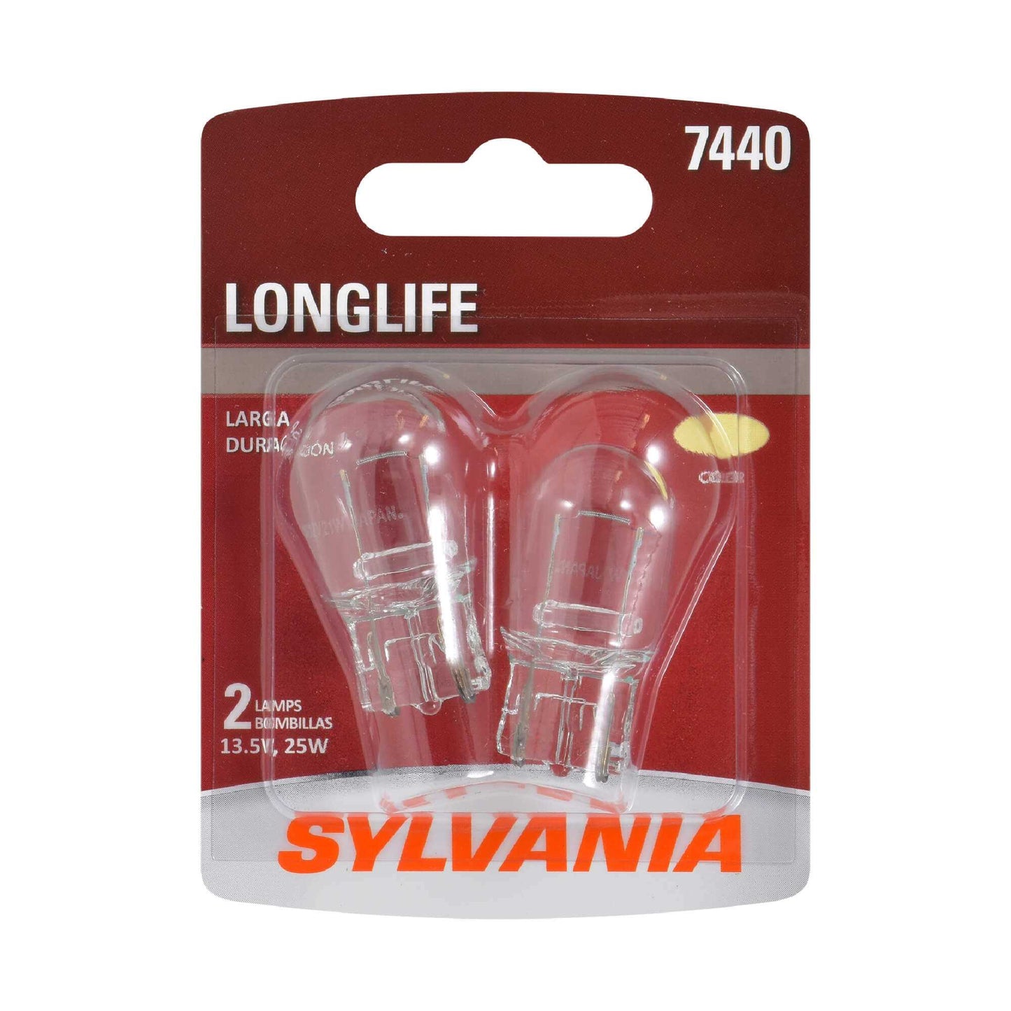 Sylvania Automotive 34535 Sylvania 7440 Long Life Mini Bulb, 2 Pack