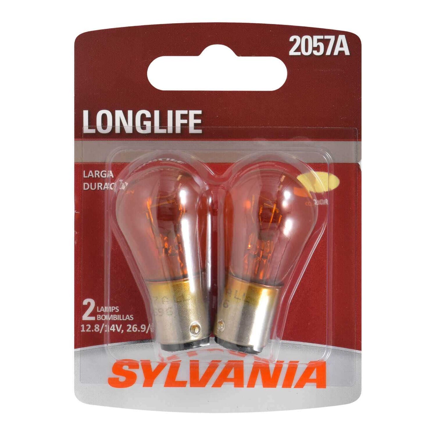 Sylvania Automotive 34544 Sylvania 2057A Long Life Mini Bulb, 2 Pack