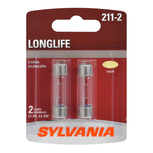 Sylvania Automotive 34545 Sylvania 211-2 Long Life Mini Bulb, 2 Pack