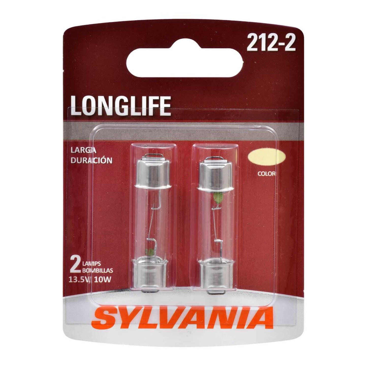 Sylvania Automotive 34546 Sylvania 212-2 Long Life Mini Bulb, 2 Pack