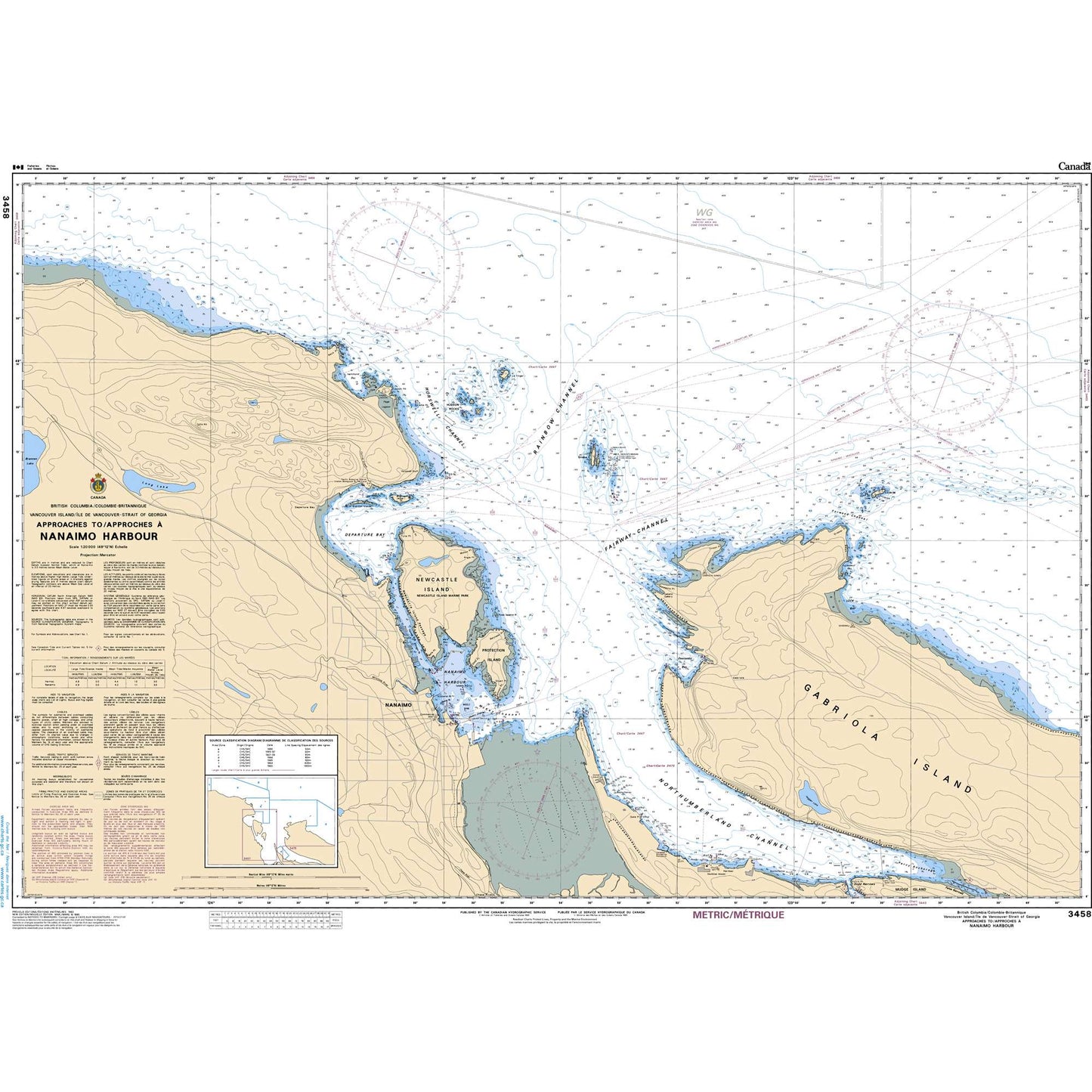 Paradise Clay CAN3458 CHS Approaches to/Approches Nanaimo Harbour