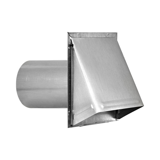 Lambro 3480-11 8 Inch Aluminum Exhaust Wall Hood Vent – 11 Inch Pipe