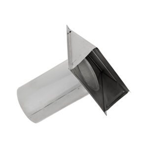 Lambro 3480-11 8 Inch Aluminum Exhaust Wall Hood Vent – 11 Inch Pipe