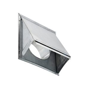 Lambro 3460G 6 Inch Galvanized Steel Exhaust Wall Hood Vent