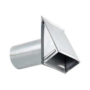 Lambro 3480G-11 8 Inch Galvanized Steel Exhaust Wall Hood Vent – 11 Inch Pipe