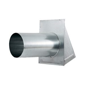 Lambro 3460G-11 6 Inch Galvanized Steel Exhaust Wall Hood Vent – 11 Inch Pipe