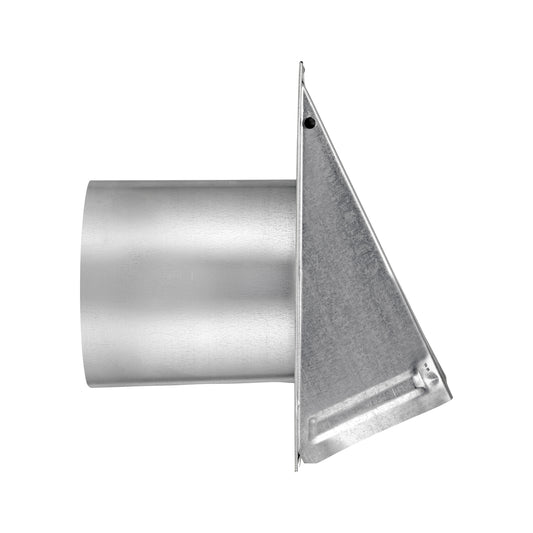 Lambro 3480G-6 8 Inch Galvanized Steel Exhaust Wall Hood Vent – 6 Inch Pipe