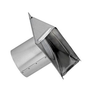 Lambro 3480G-6 8 Inch Galvanized Steel Exhaust Wall Hood Vent – 6 Inch Pipe