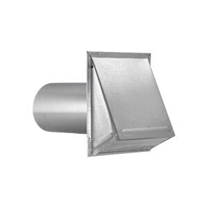 Lambro 3480GNDS-11 8 Inch Galvanized Steel Fresh Air Wall Intake Vent – Screen (No Damper)