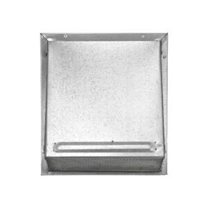 Lambro 3460GNDS-11 6 Inch Galvanized Steel Fresh Air Wall Intake Vent – Screen (No Damper)