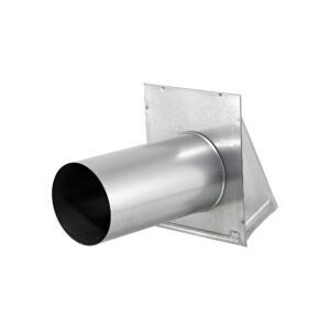 Lambro 3480GNDS-11 8 Inch Galvanized Steel Fresh Air Wall Intake Vent – Screen (No Damper)