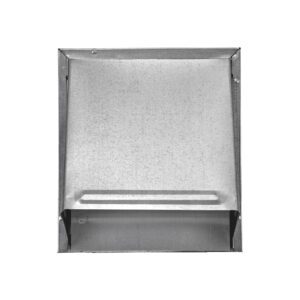 Lambro 3480GNT 8 Inch Galvanized Steel Wall Exhaust Hood Bath Fan Vent – Damper – Flush Mount