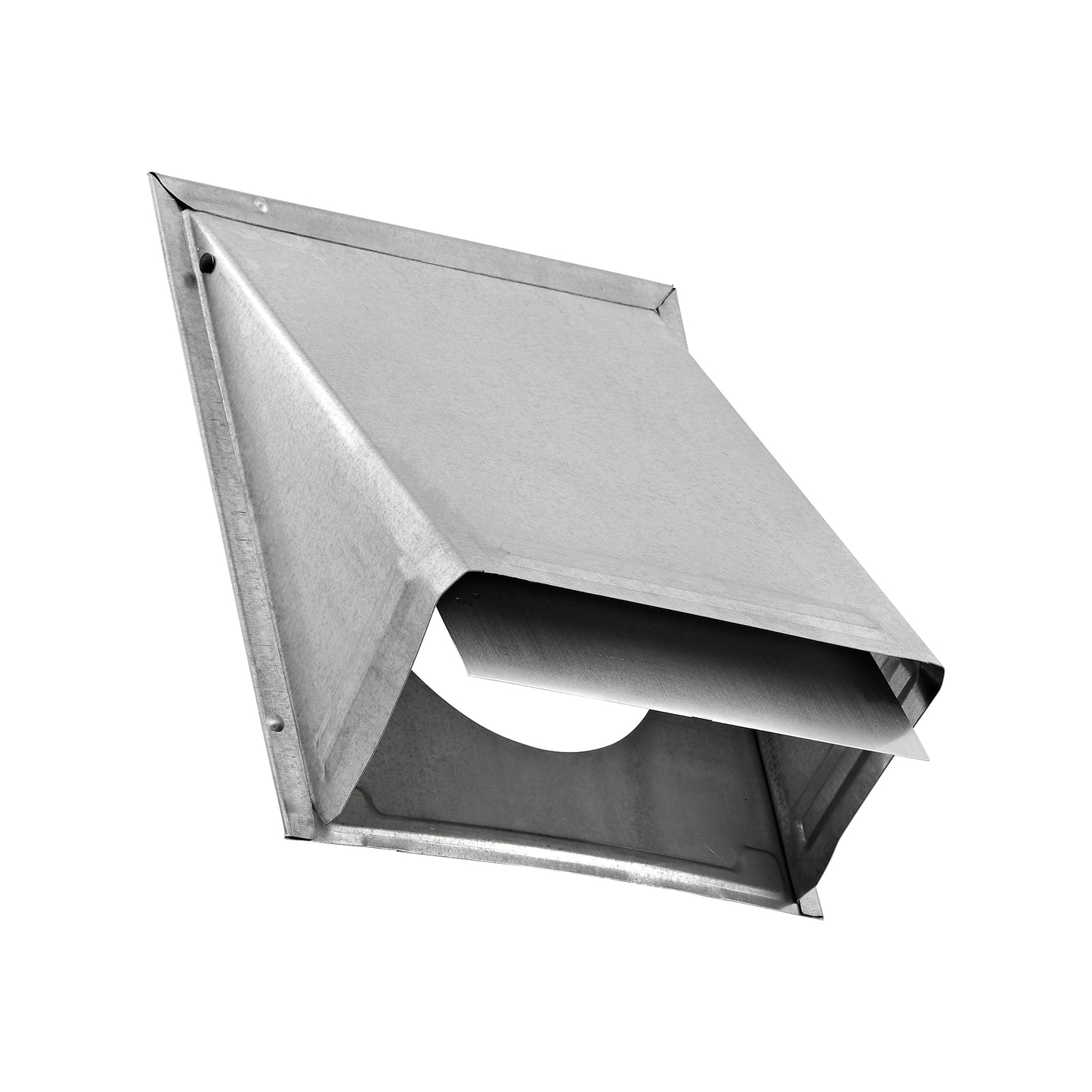 Lambro 3480GNT 8 Inch Galvanized Steel Wall Exhaust Hood Bath Fan Vent – Damper – Flush Mount